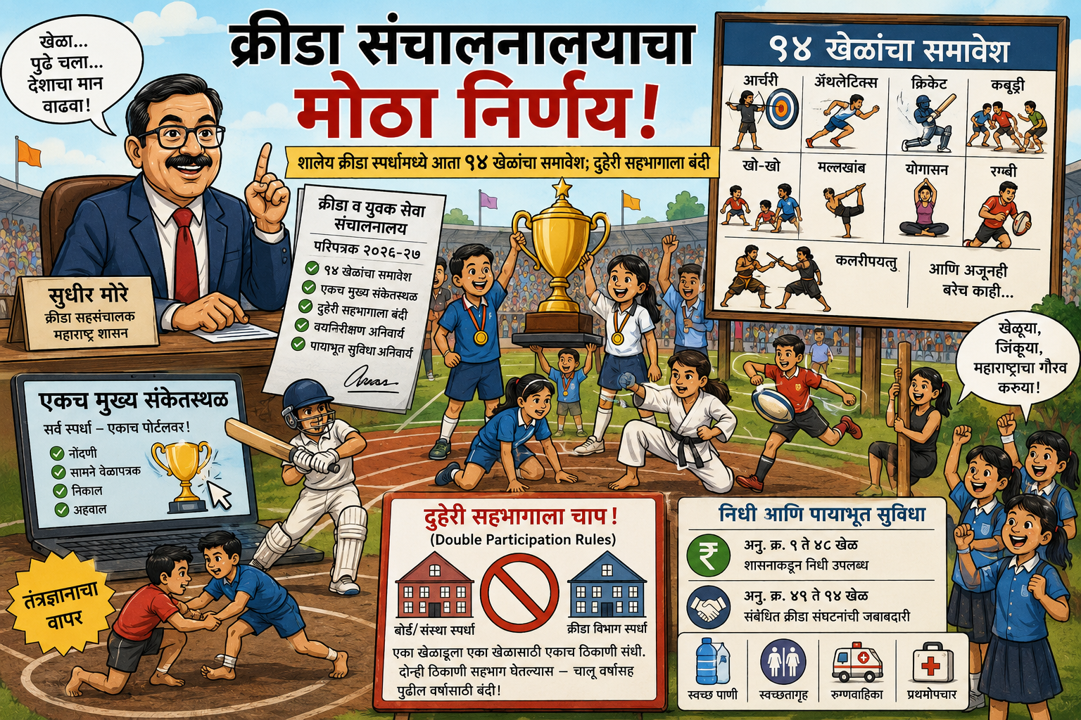 क्रीडा संचालनालयाचा मोठा निर्णय