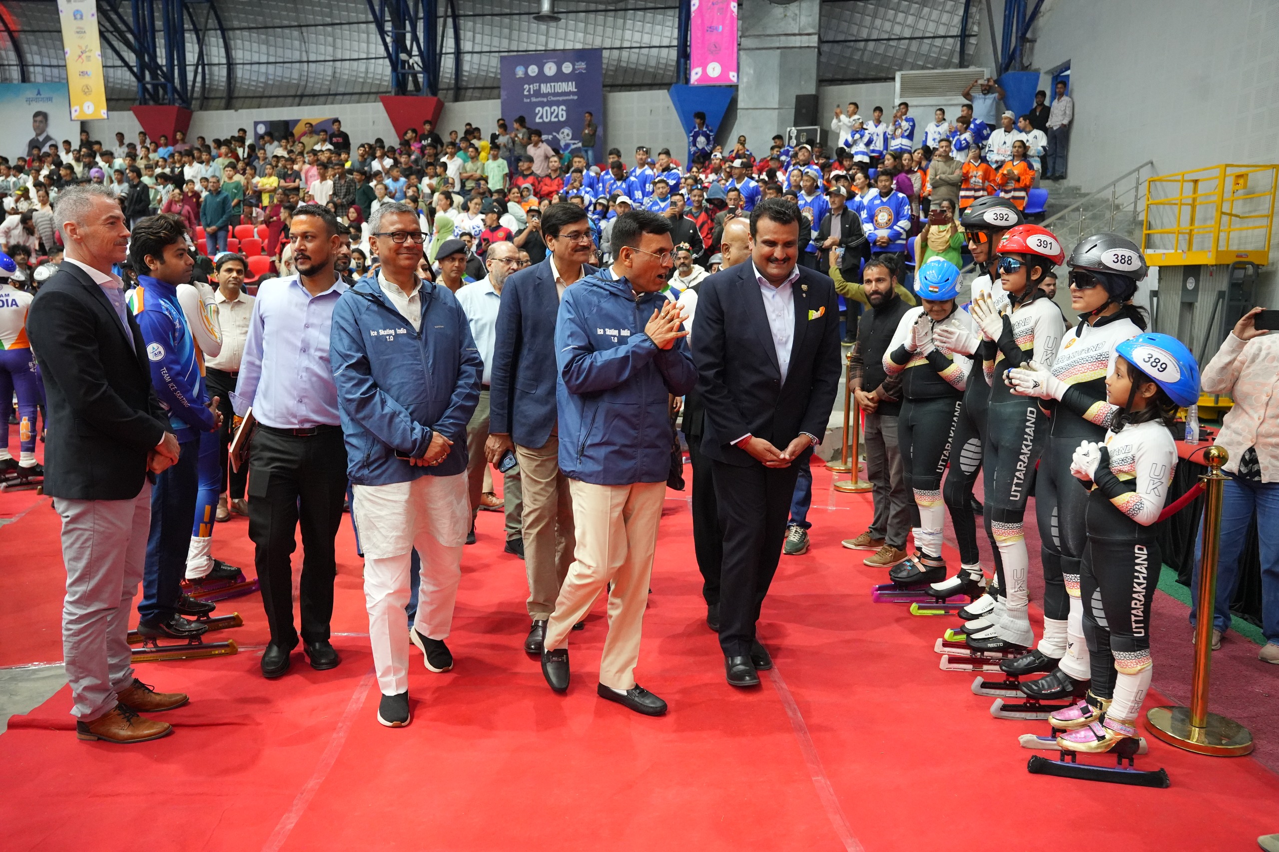 'आशियाई ओपन शॉर्ट ट्रॅक स्पीड स्केटिंग ट्रॉफी'च्या लोगो आणि शुभंकरांचे अनावरण