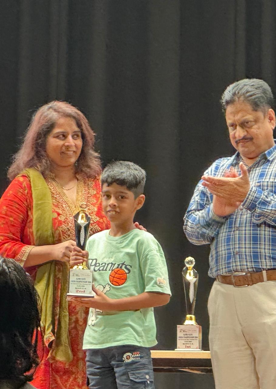 Raghav Kale Finishes as Runner-up in 'Elpro Elite' Chess Tournament