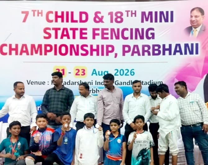 राज्यस्तरीय मिनी तलवारबाजी स्पर्धेत नागपूरच्या खेळाडूंची चमकदार कामगिरी