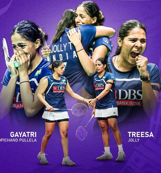Historic Feat by Trisha Jolly and Gayatri Gopichand