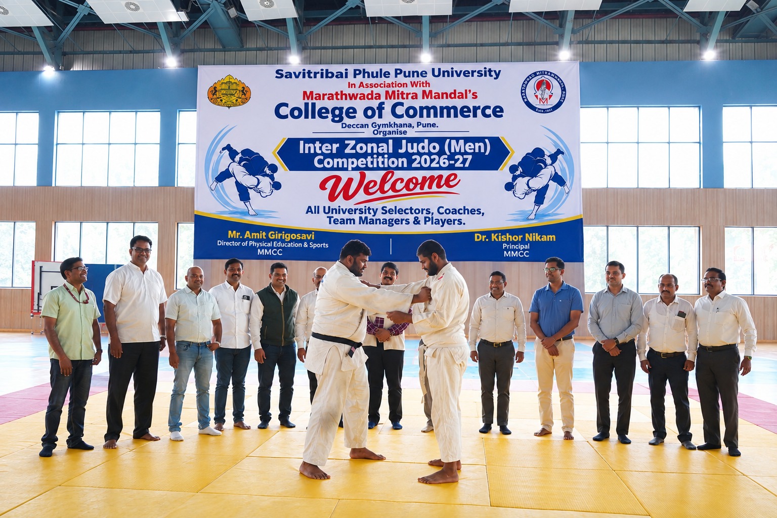 Inter-Zonal Judo Competition Held with Enthusiasm; 42 Judokas Engage in Fierce Bouts