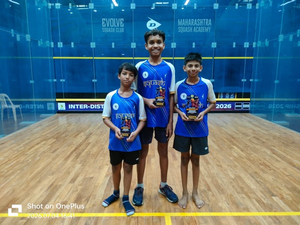 Amravati Players Shine at State-Level Squash Tournament