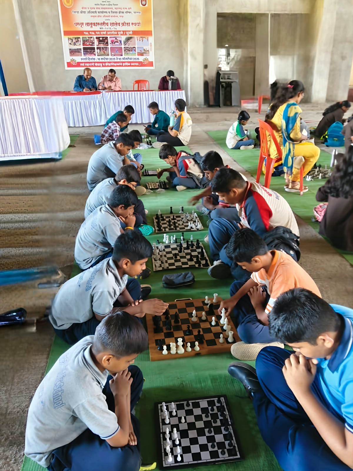परतूर तालुका बुद्धिबळ स्पर्धा उत्साहात संपन्न