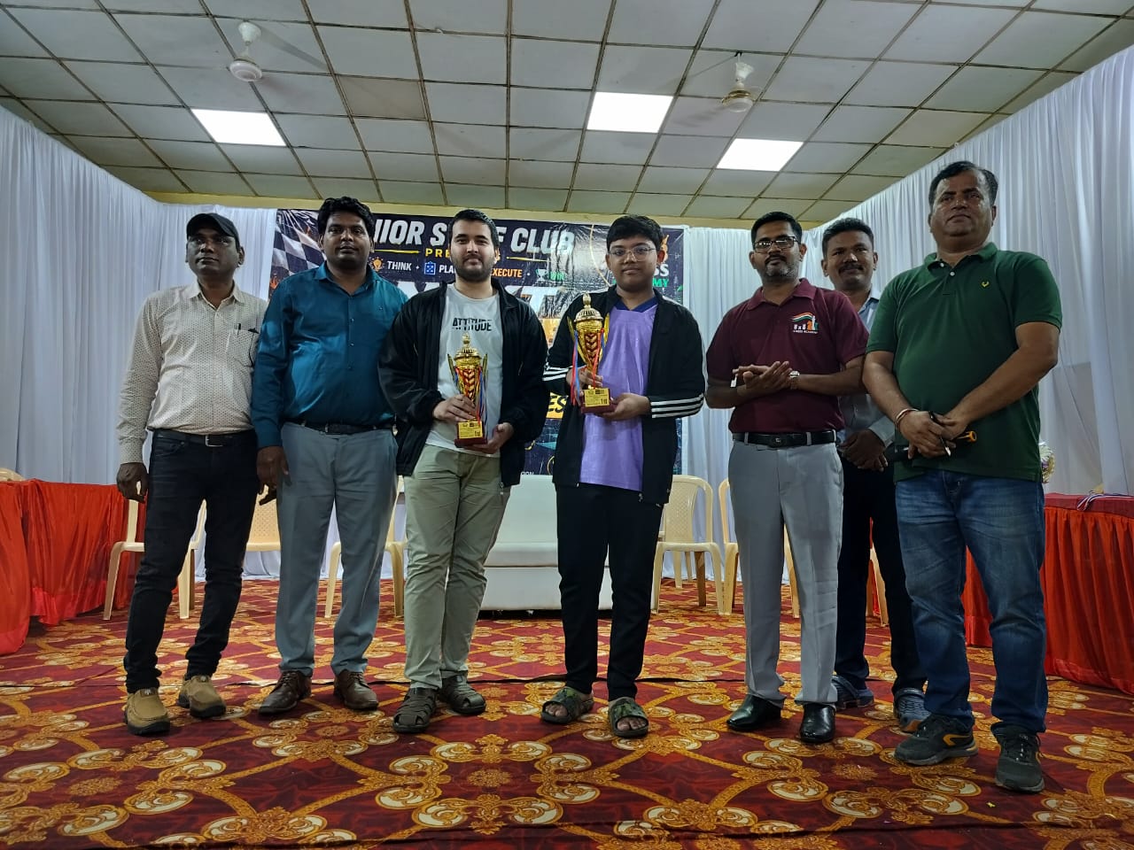 Krishnaraj, Shivam, Rijul, Alaukik, and Atharva Win Titles in Chess Tournament