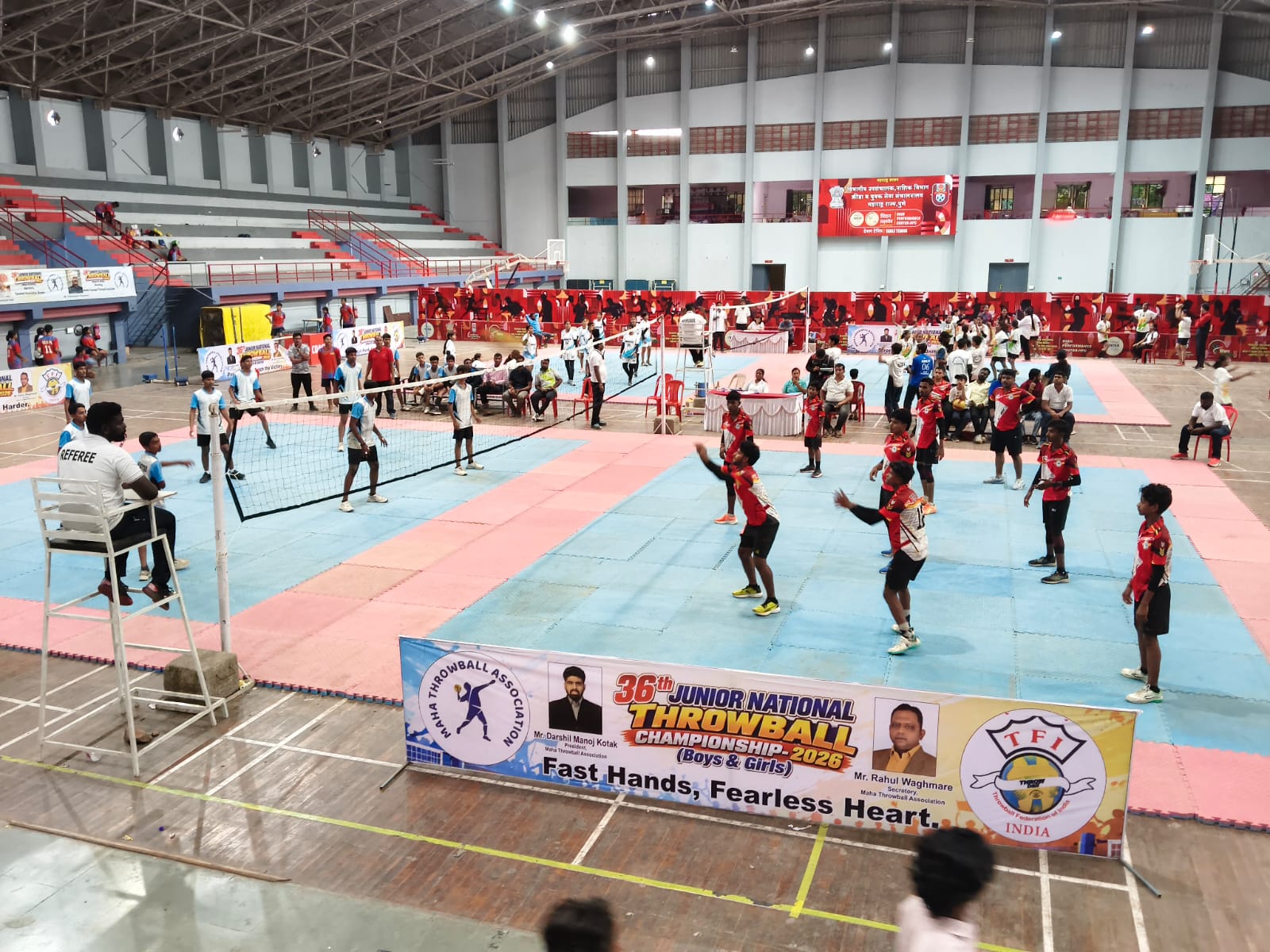 Junior National Throwball: Maharashtra Boys Storm into Semifinals