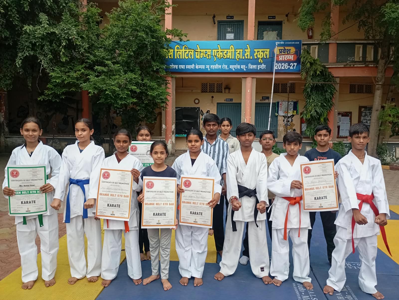 राज्यस्तरीय कराटे स्पर्धेसाठी इंदूरचे २४ खेळाडू सज्ज
