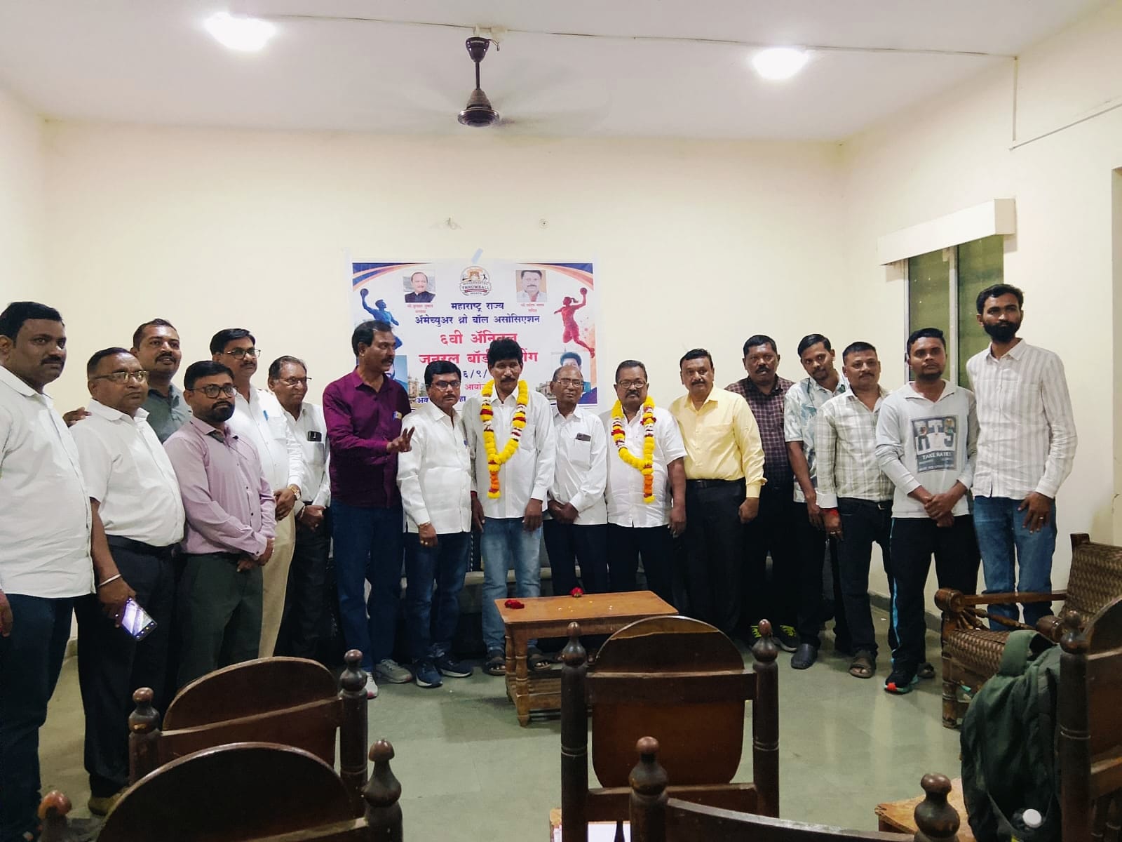 राज्य सेवन साईड थ्रोबॉल संघटनेच्या अध्यक्षपदी प्रा. एकनाथ साळुंके