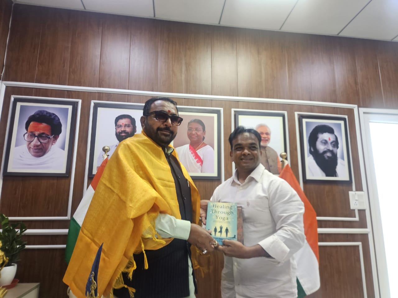 Union Minister Prataprao Jadhav Commends Dr. Girish Kadam’s Contributions to Yoga