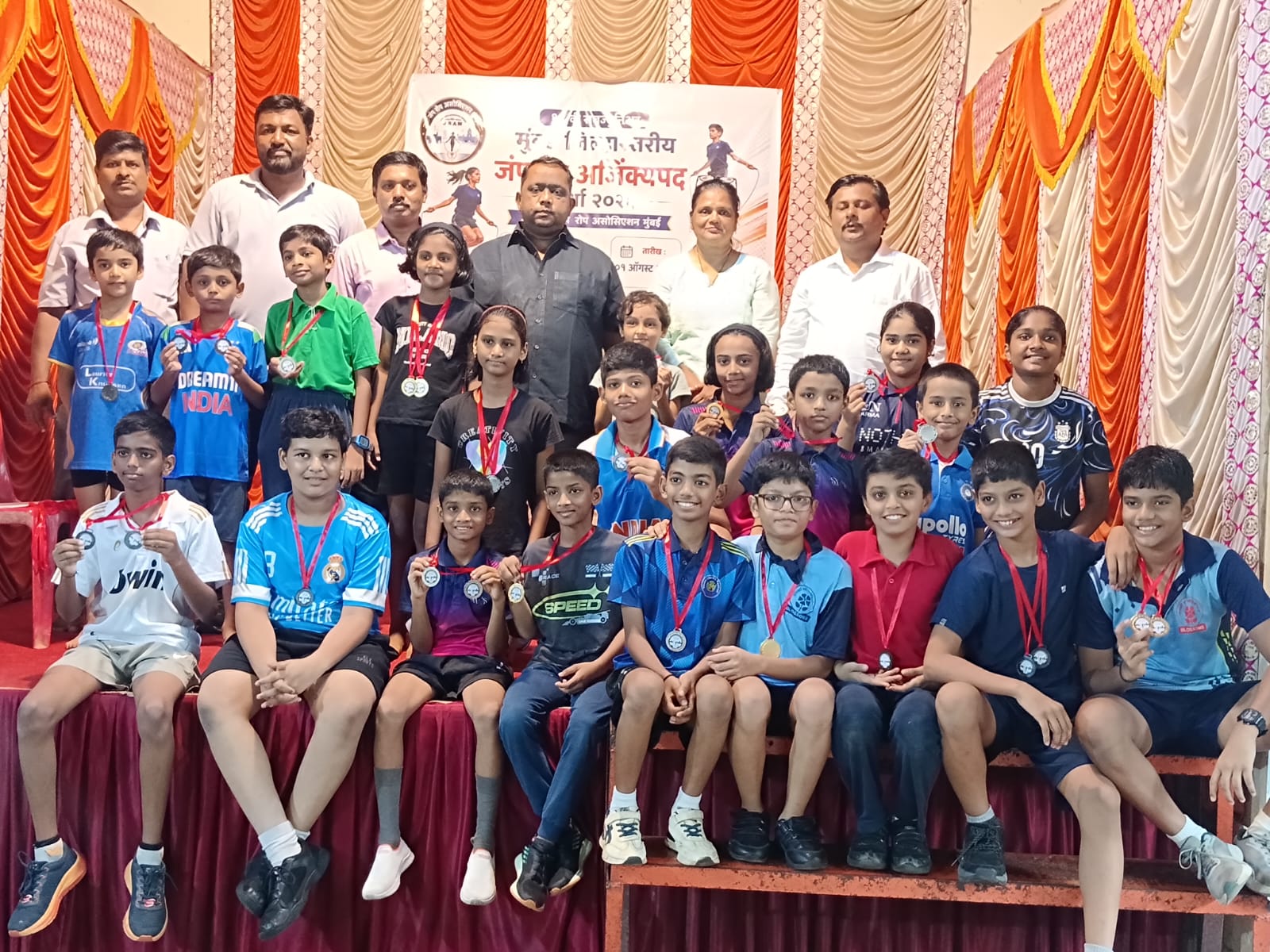 सब ज्युनिअर मुंबई जिल्हास्तरीय जंप रोप अजिंक्यपद स्पर्धा उत्साहात