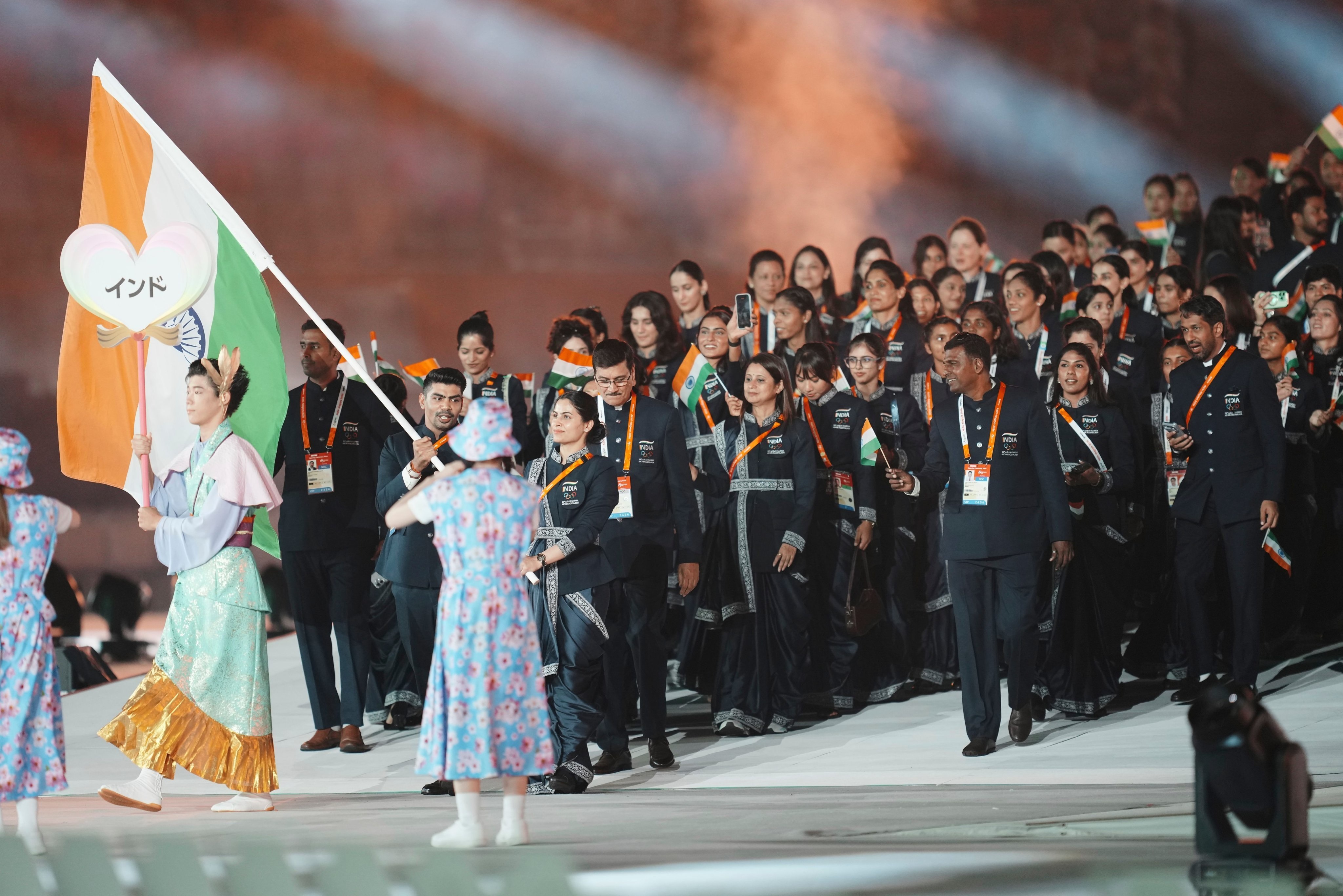 आशियाई क्रीडा स्पर्धेचा दिमाखदार प्रारंभ
