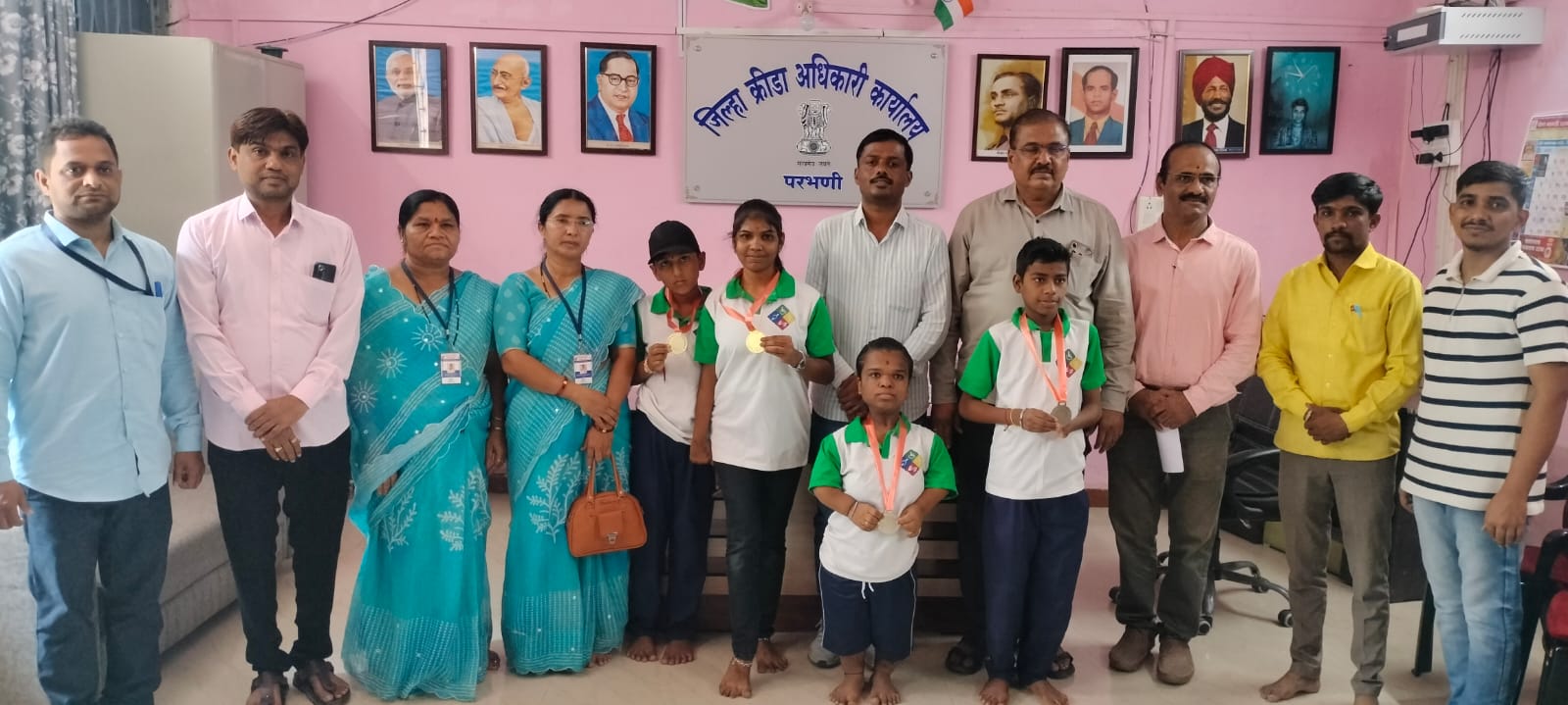 Athletes from Vatsal Vithai Vidyalaya Shine in Parbhani Para-Yogasana Competition