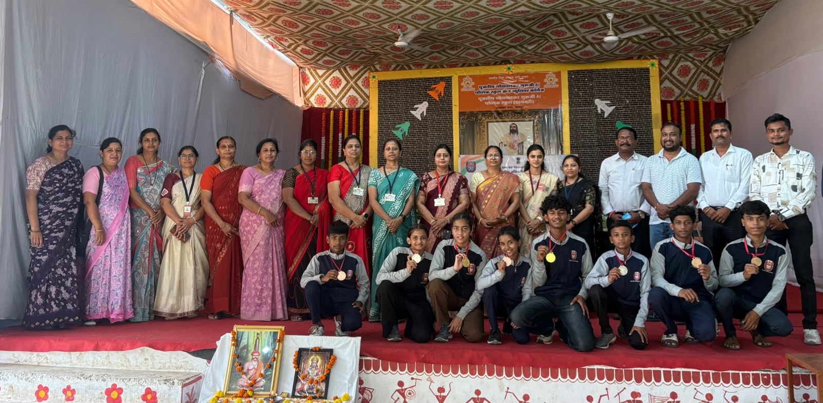 गोळवलकर गुरुजी एआय पब्लिक स्कूलचा मल्लखांबमध्ये डंका
