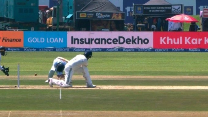 Nishan Madushka Injured by Powerful Shot from Rahul in Galle Test