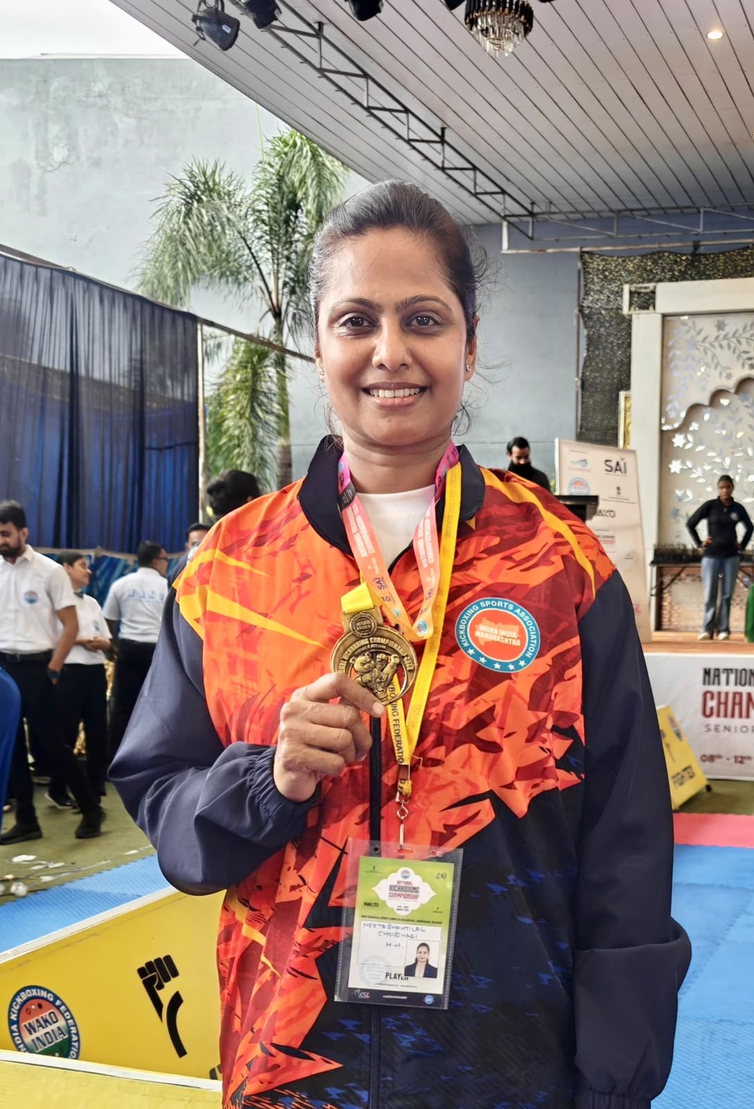 Parbhani’s Neeta Chaudhary Lands a 'Golden Punch' at National Kickboxing!