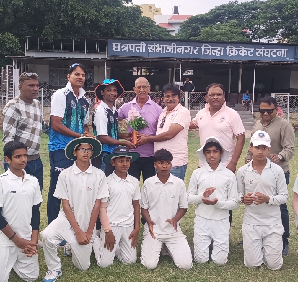 All-rounder Sahil Tadvi Felicitated by ADCA