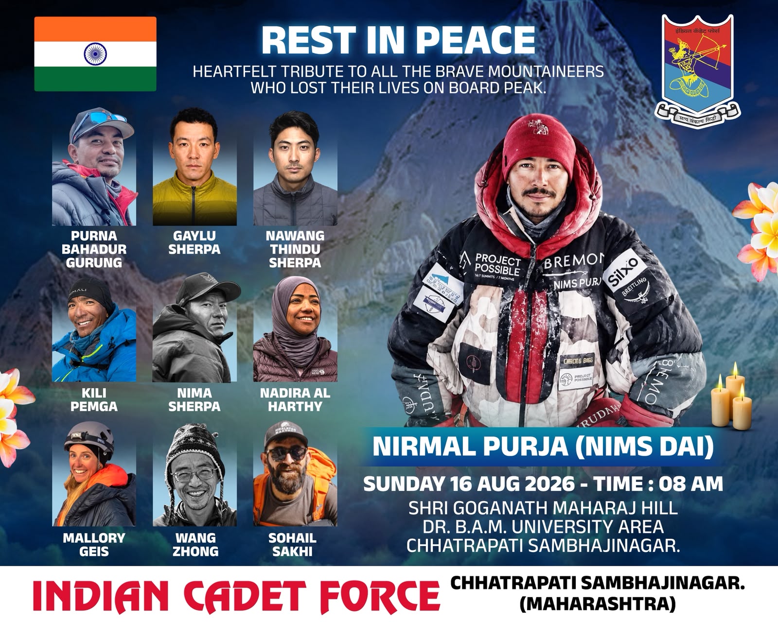 Tribute to Mountaineers Who Perished in Broad Peak Tragedy to be Held at Goga Baba Hill on Sunday