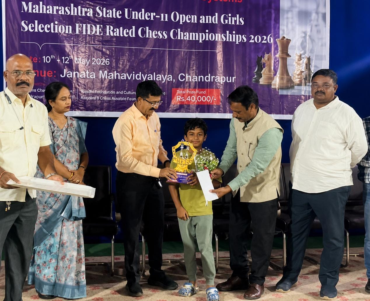 राज्य बुद्धिबळ स्पर्धेत मुंबई उपनगरच्या मेधाश पुजारीला विजेतेपद