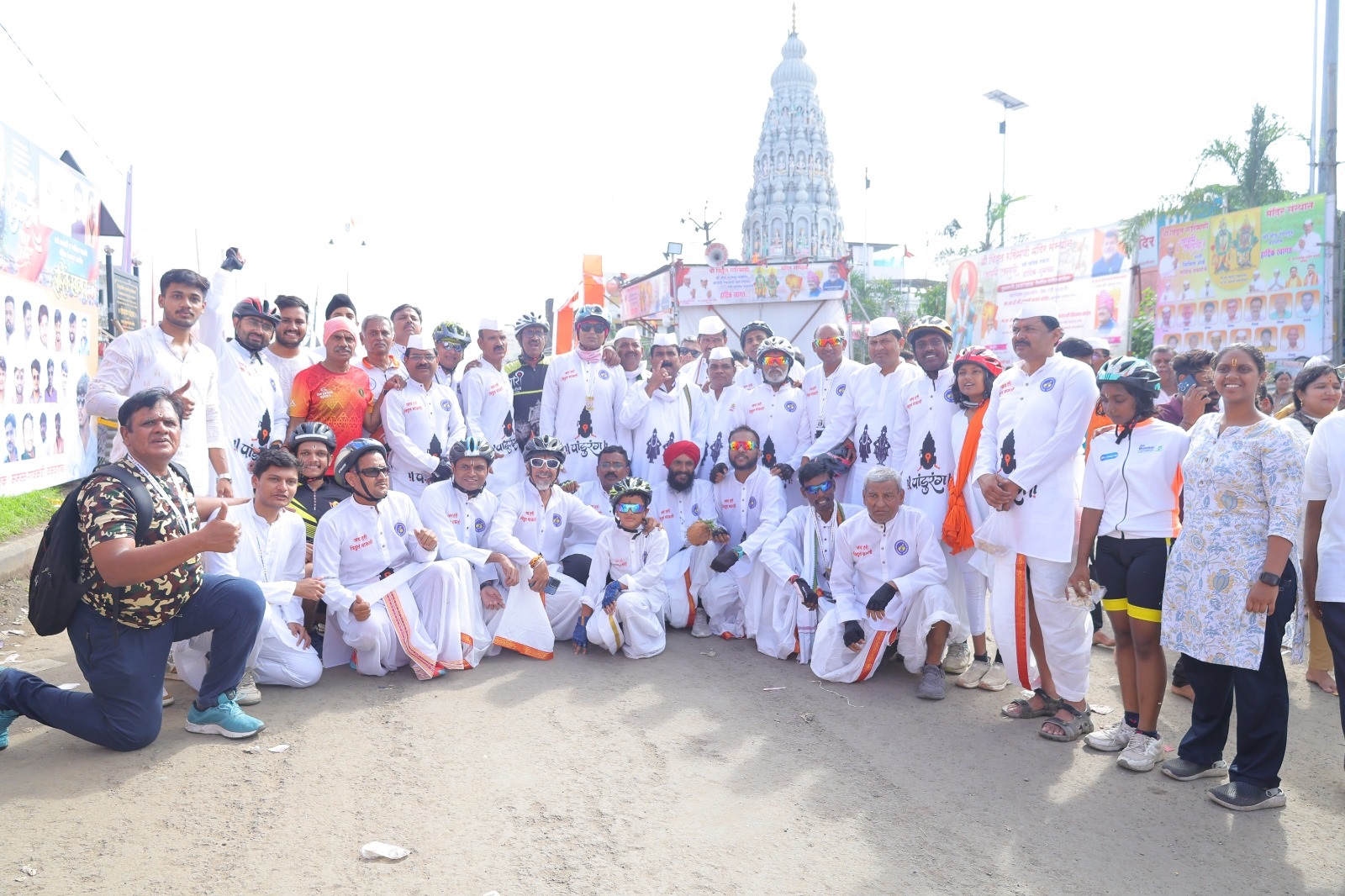 'Chhotya Pandharpur' Cycle Pilgrimage Organized by District Cycling Association