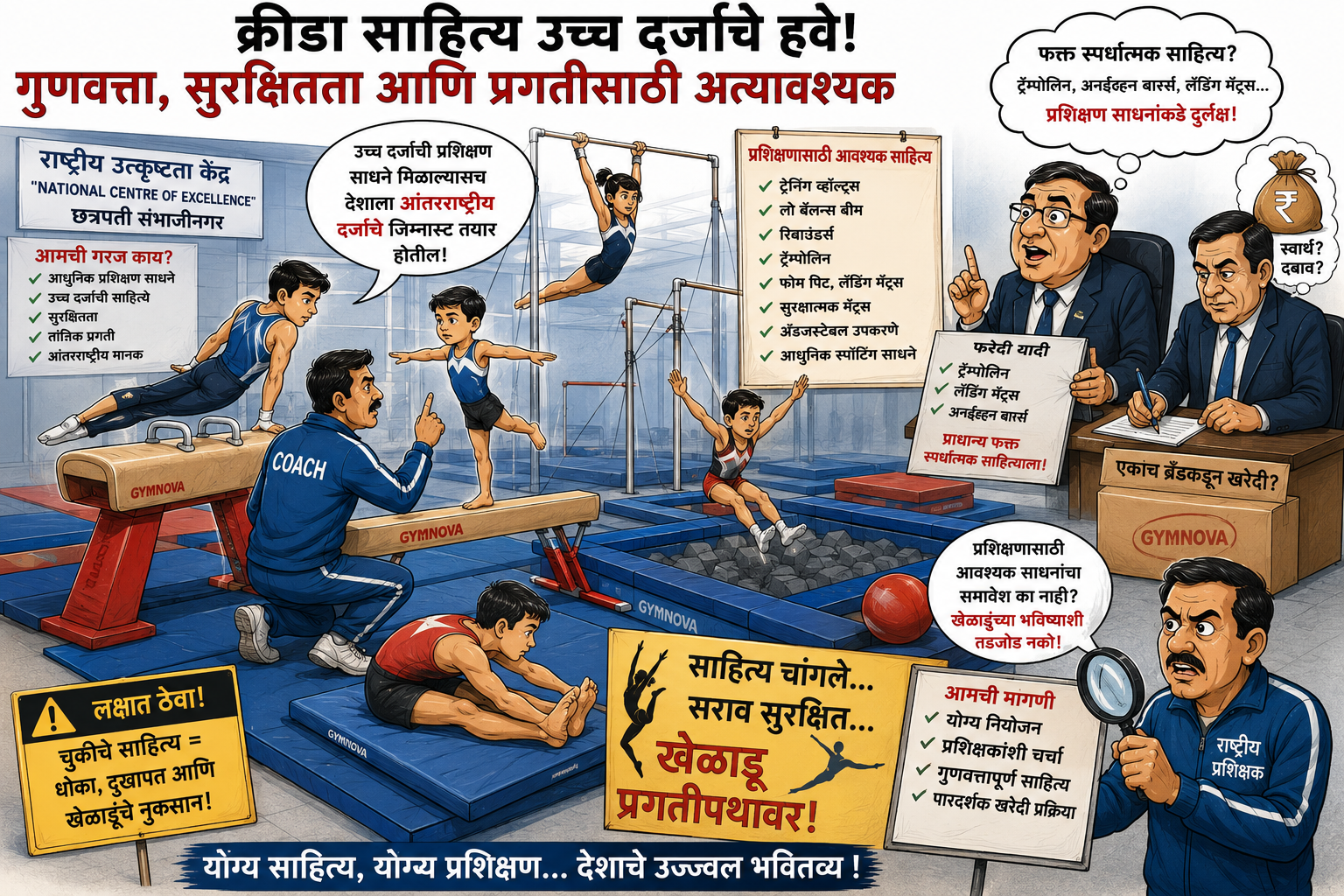 क्रीडा साहित्यावरून जिम्नॅस्टिक फेडरेशनवर प्रश्नचिन्ह