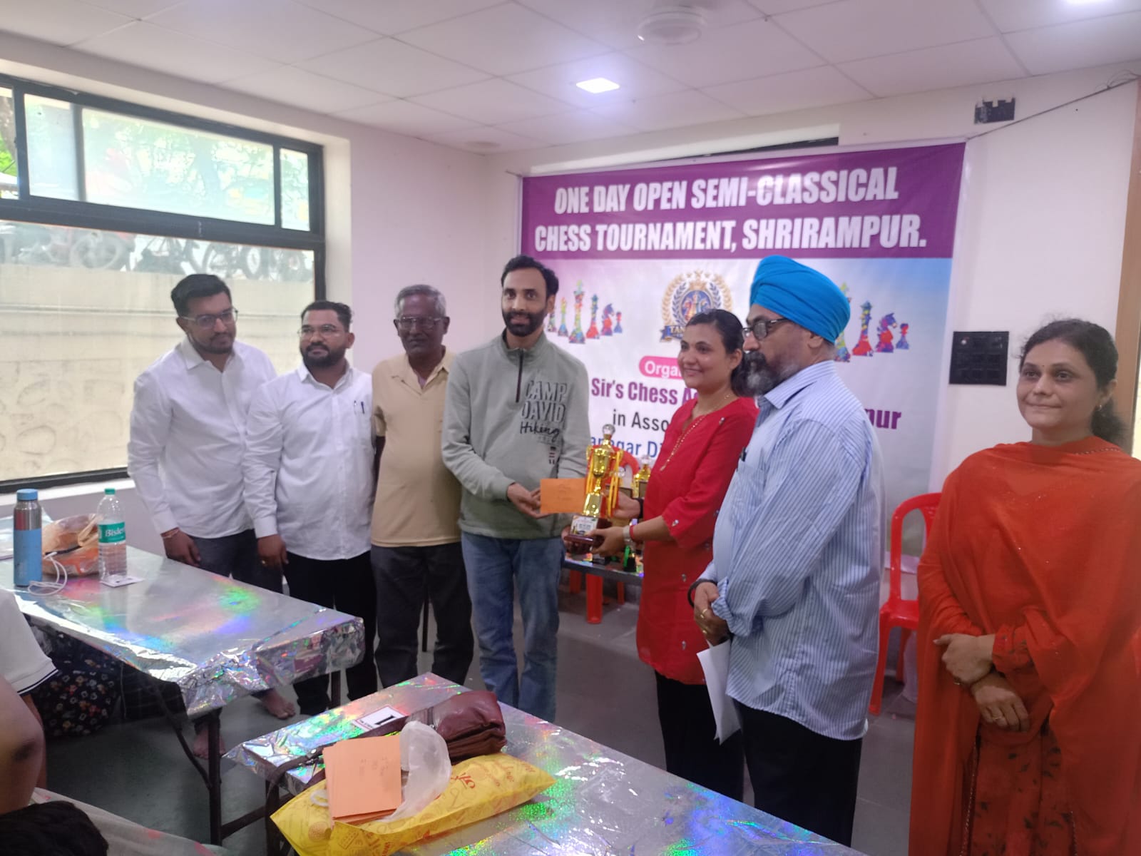 Sagar Gandhi and Naksh Gandhi Win Shrirampur Chess Tournament