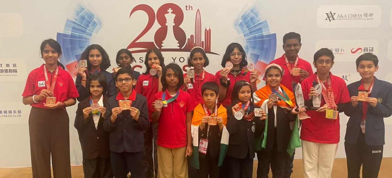 India’s Stellar 10-Medal Haul at the Asian Youth Chess Championship