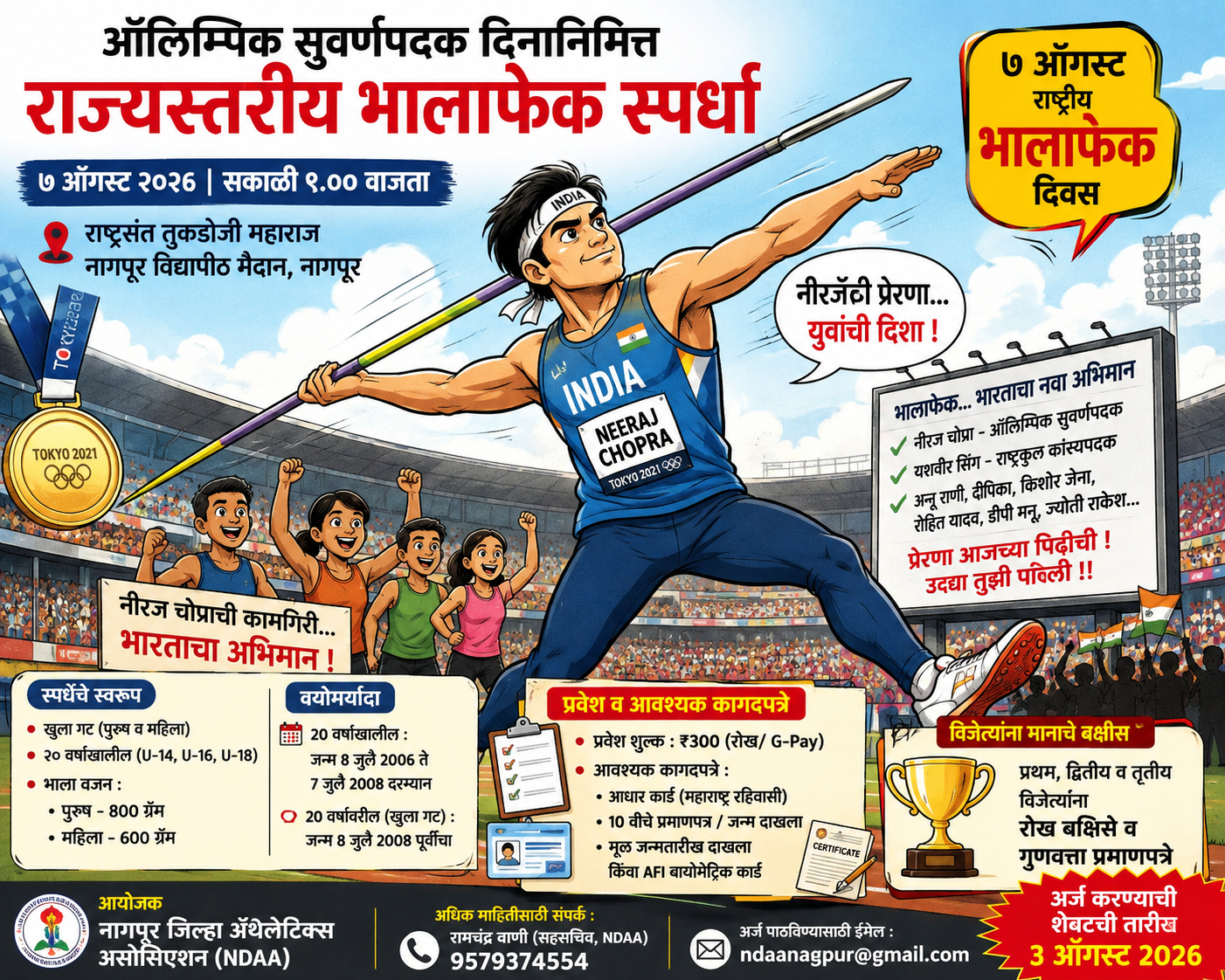 State-Level Javelin Throw Nagpur