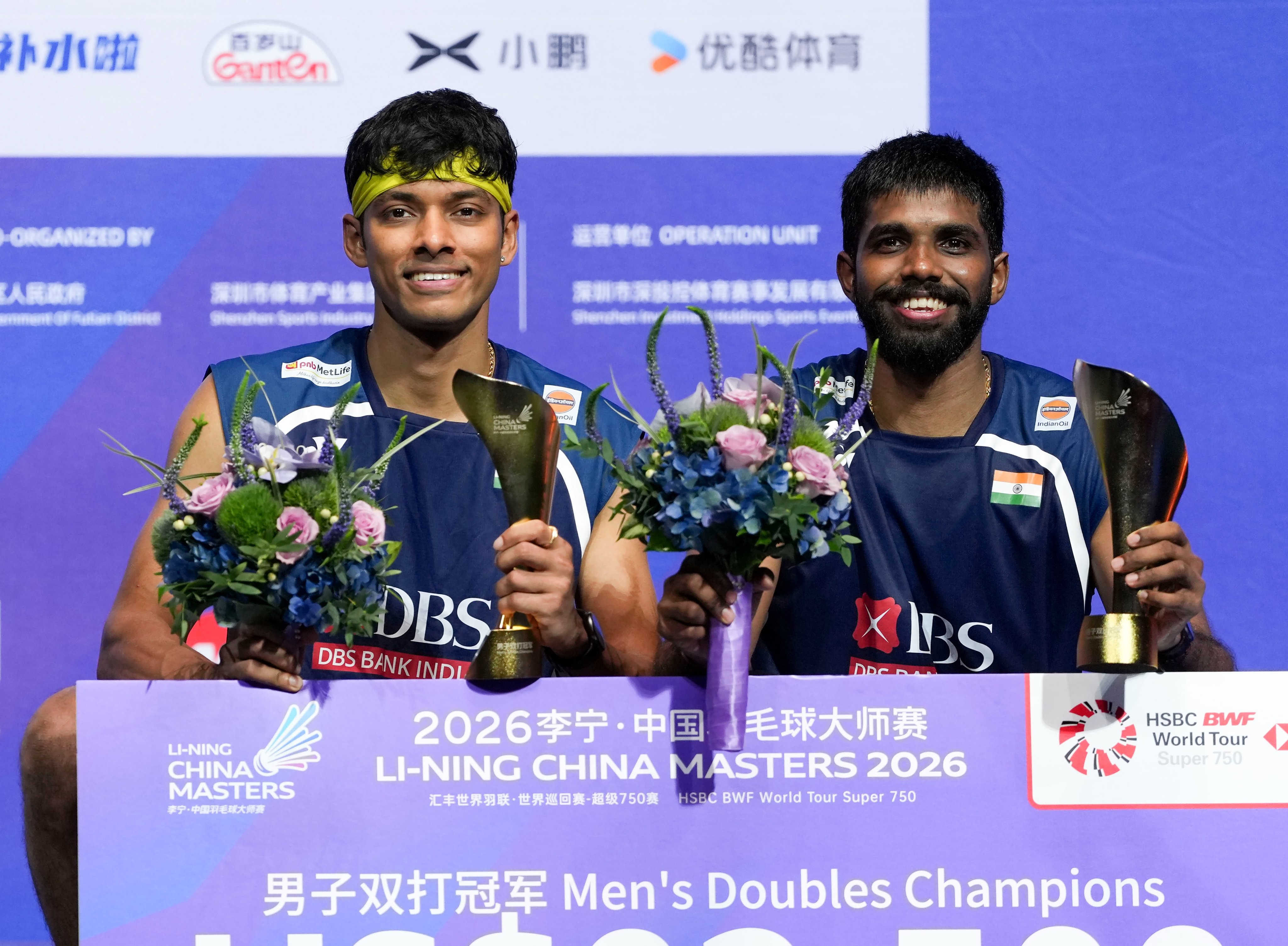 Satwik-Chirag Clinch Historic First China Masters Title for India and Second Super 750 of the Season in Thrilling Comeback