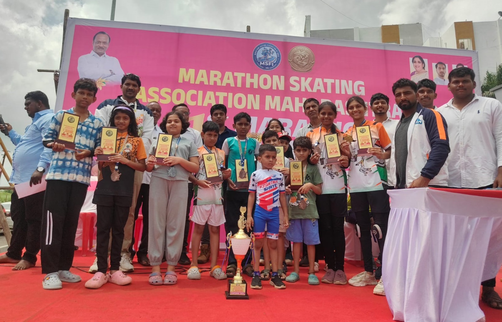 राज्यस्तरीय स्केटिंग मॅरेथॉन स्पर्धेत बुलढाण्याच्या खेळाडूंचे यश