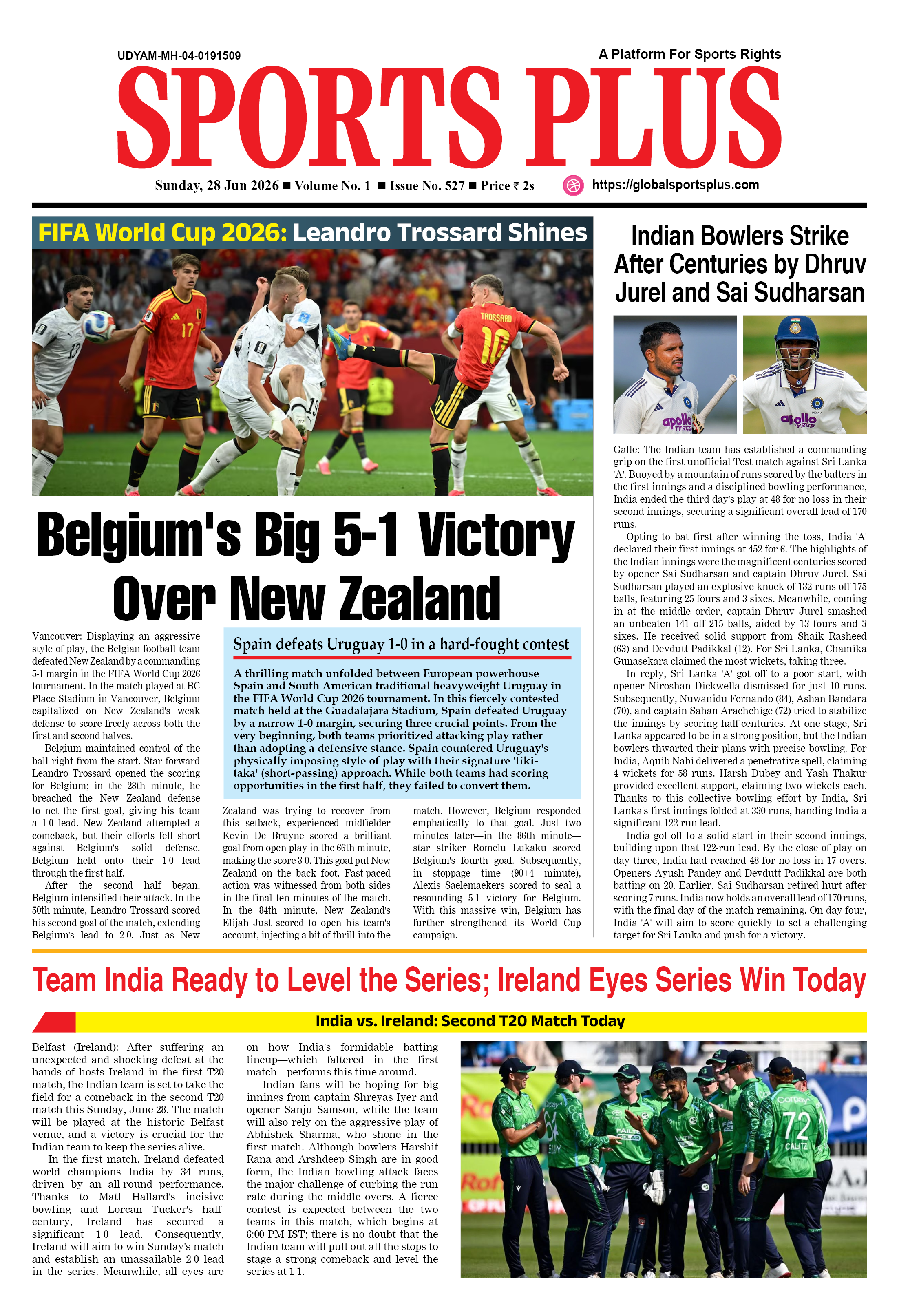 Global Sports Plus 28 Jun 2026