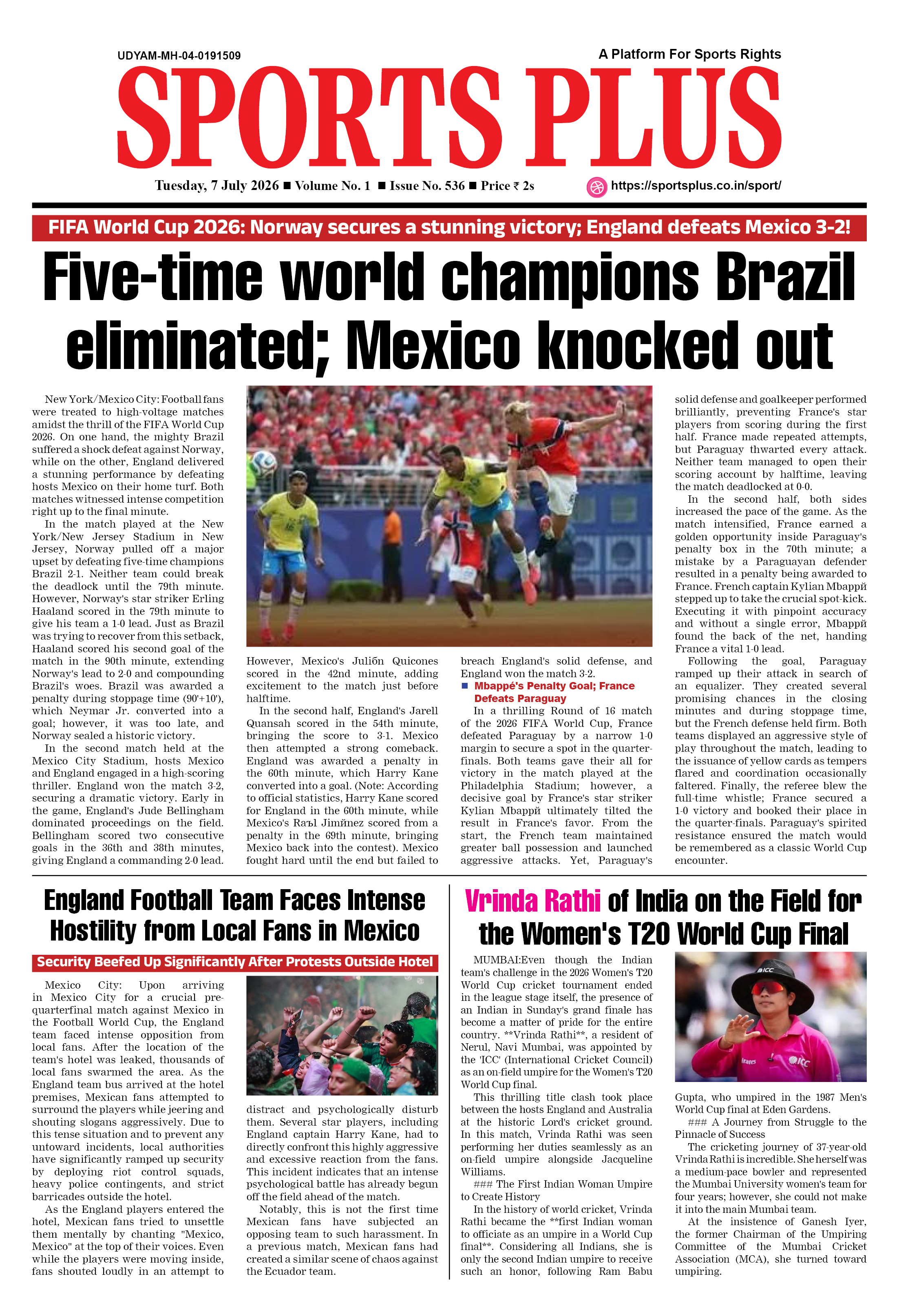 Global Sports Plus 7 Jul 2026